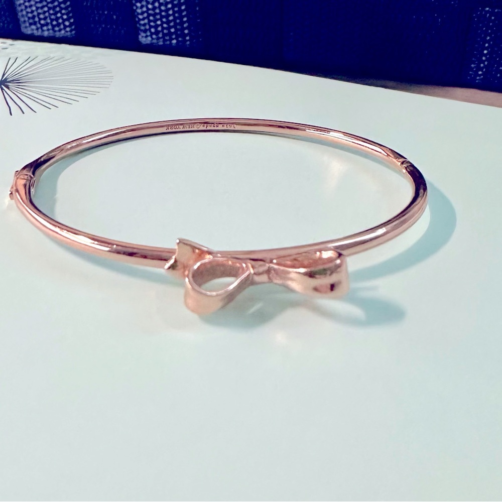 Kate Spade Mini Bow Rose Gold Bangle Bracelet